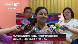 Tropigas rewards Nicaraguan families with three full home furnishing sets