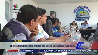 Entregan informe sobre dragado del Muelle de Cabotaje en La Ceiba