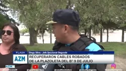 Recuperaron cables robados de la plazoleta del B° 9 de Julio