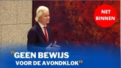 Wilders: Er is geen enkel bewijs voor de effectiviteit van de avondklok! | Tweede Kamer |