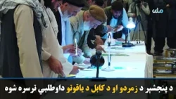 د کانونو او پټروليم وزارت له لوري د پنجشېر د زمردو او  کابل د ياقوتو داوطلبي ترسره شوه