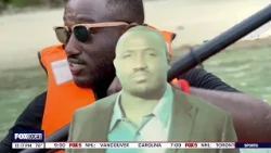 Hannibal Buress joins news show as cardboard cutout