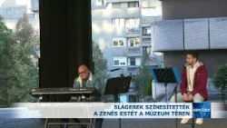 Slágerek színesítették a zenés estét a Múzeum téren