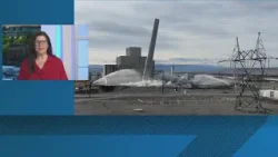 Hanford nuclear exhaust tower demolition