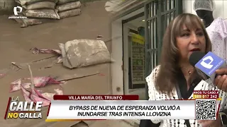 Bypass de Nueva Esperanza volvió a inundarse tras intensa llovizna en VMT