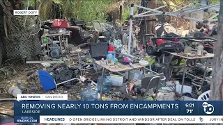 Lakeside nonprofit removes nearly 10 tons of trash from homeless encampments
