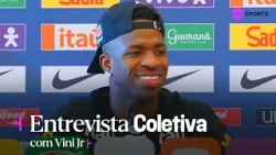 VINI JR DIZ QUE BRASIL NÃO É FAVORITO CONTRA FRANÇA, CHAMA NEYMAR DE "ÍDOLO" E REBATE CRÍTICAS