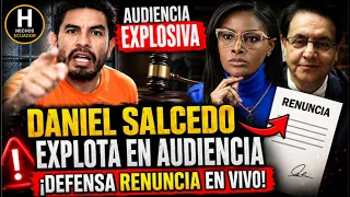 ¡EXPLOTA EN AUDIENCIA! Daniel Salcedo arremete contra Marcelo Lasso y su abogado renuncia en vivo