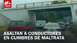 Captan asalto masivo en la autopista Puebla-Orizaba, Veracruz
