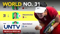 Alex Eala, umakyat sa world No. 31 ng WTA rankings Alex Eala, umakyat sa world No. 31 ng WTA rankings