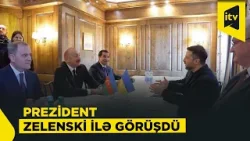 Prezident İlham Əliyev Münxendə Volodimir Zelenski ilə görüşdü Prezident İlham Əliyev Münxendə Volodimir Zelenski ilə görüşdü
