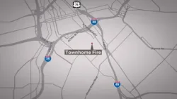 Firefighters battle blaze at Dallas townhome, one person sustained minor burns