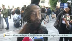 Milan, anxiety in Piazza Duomo after the clashes. And Via Montenapoleone shops close out of fear