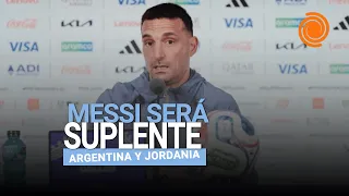 El Doce en la conferencia de Scaloni: confirmó que Messi será suplente ante Jordania