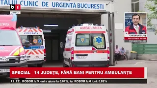 CRIZĂ MAJORĂ în SPITALELE din ROMÂNIA.14 județe, fără bani pentru AMBULANȚE._Știri B1TV_12 sept.2026