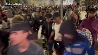 Avalanchas en el traslado de los inmigrantes al Puerto de Ceuta