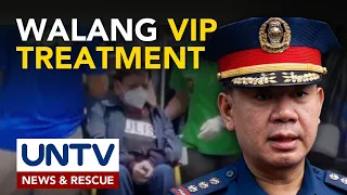 Sen. Marcoleta, naka-wheelchair nang ilabas sa PNP General Hospital