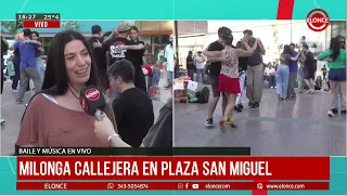 Street milonga afternoon at Plaza San Miguel