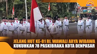 AHEAD OF 81ST INDONESIAN INDEPENDENCE DAY, DEPUTY MAYOR ARYA WIBAWA SWEARS IN 78 DENPASAR CITY FL...