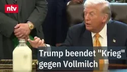 Skurriler Termin: Trump beendet "Krieg" gegen Vollmilch - "Er ist ein Friedenspräsident" | ntv