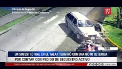 Accident in El Talar: motorcycle impounded due to active warrant