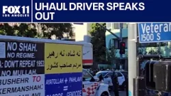 U-Haul driver: Cop waved me in; Did not mean to drive into protesters | FOX 11 LA