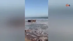 Fenómeno de mar de fondo golpea levemente sin causar daños en la costa de Tecpan