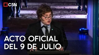 JAVIER MILEI led the vigil in Tucumán for the 210th anniversary of INDEPENDENCE