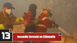 Incendio forestal en Chinautla