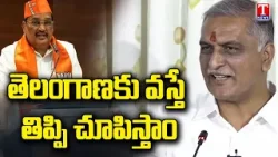 తెలంగాణకు వస్తే తిప్పి చూపిస్తాం | Harish Rao About Kaleshwaram Project | T News