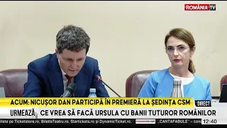 President Nicușor Dan, alongside Lia Savonea at the SCM meeting