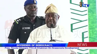 DIVIDENDS OF DEMOCRACY: Pres. Tinubu Charges 774 LG Chairmen On Grassroots Development