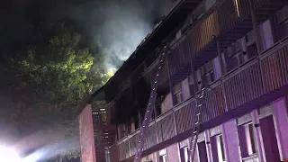 Apartment fire leaves several people without homes
