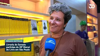 Senate Bookstore participates in the São Paulo Book Biennial; event runs through the 13th
