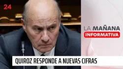 Quiroz responde a cifras de caja fiscal: "No pueden ocuparse al amaño de quien opina" | 24 Horas