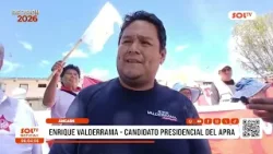 Áncash: candidato presidencial del APRA recorre calles de Huaraz