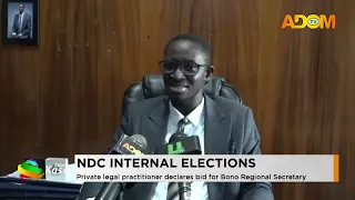 NDC Internal Elections: Private legal practitioner declares bid for Bono Regional Secretary