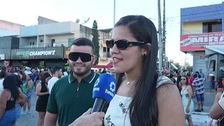 The return of the "drilhas" energized the crowd in Santa Cruz do Capibaribe last Sunday (21)