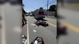 Two in hospital after motorcycle crash in Milford