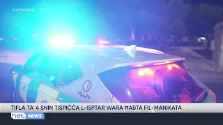 4-year-old girl ends up in hospital after crash in Manikata