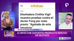 Diseñadora Cinthia Vigil denuncia a Dr. Fong por presunta mala praxis