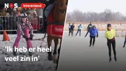 Van galopskiën tot schaatsen: Nederland vermaakt zich met winterweer