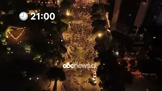Dita 42 e protestës,pamjet me dron:Ja pjesëmarrja e qytetarëve në Bulevard në 21:00|ABC News Albania