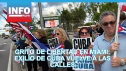 Grito de libertad en Miami: exilio de Cuba vuelve a las calles