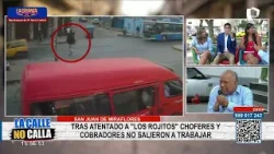Choferes y cobradores no salieron a trabajar tras atentado a “Los Rojitos”