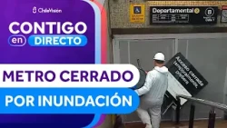 Chaos at Departamental metro station following closure due to sewage flooding - Contigo en Directo