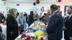 Kerkük’te Türkmen öğrencilerden sanat sergisi