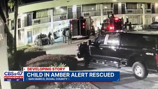 Police surround Jacksonville motel where Georgia girl who was subject of AMBER Alert was found