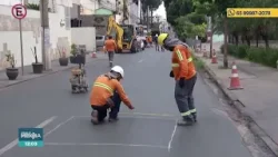 Trecho da avenida Marechal Deodoro foi interditado para obras de drenagem e rede de esgoto