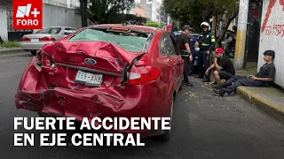 Semi-truck loses brakes on Eje Central, crashes into 4 vehicles in CDMX